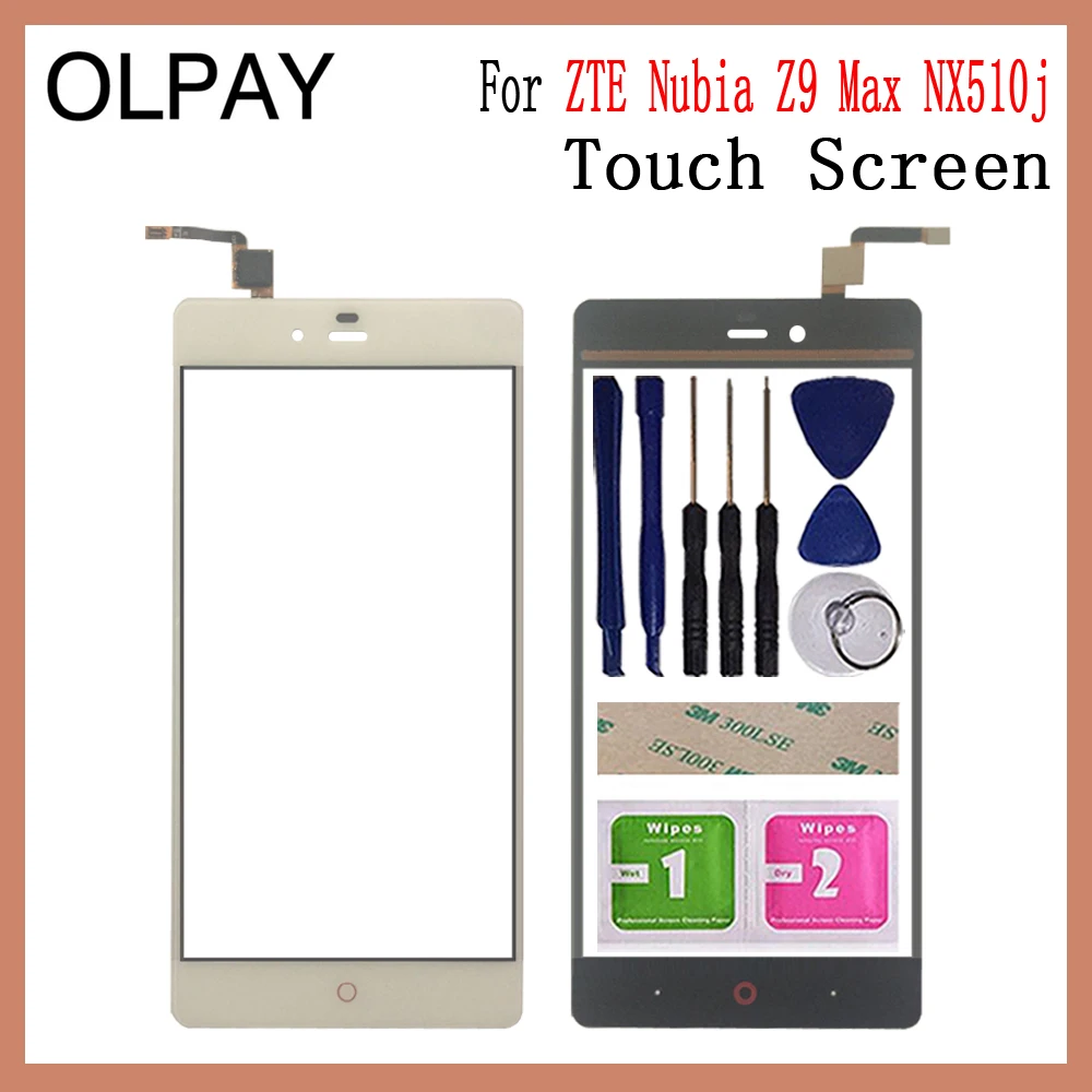 

5.5'' Mobile Phone For ZTE Nubia Z9 Max NX510J NX512J NX518J Touch Screen Glass Digitizer Panel Lens Sensor Tools
