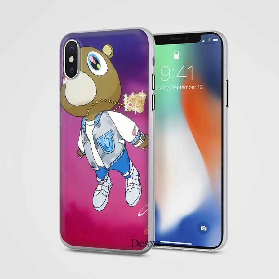 Чехол для телефона iPhone 11 Pro 7 8 6 6s Plus X XR XS Max 5 5S SE чехол Kanye West Graduation bear|Чехлы-накладки|