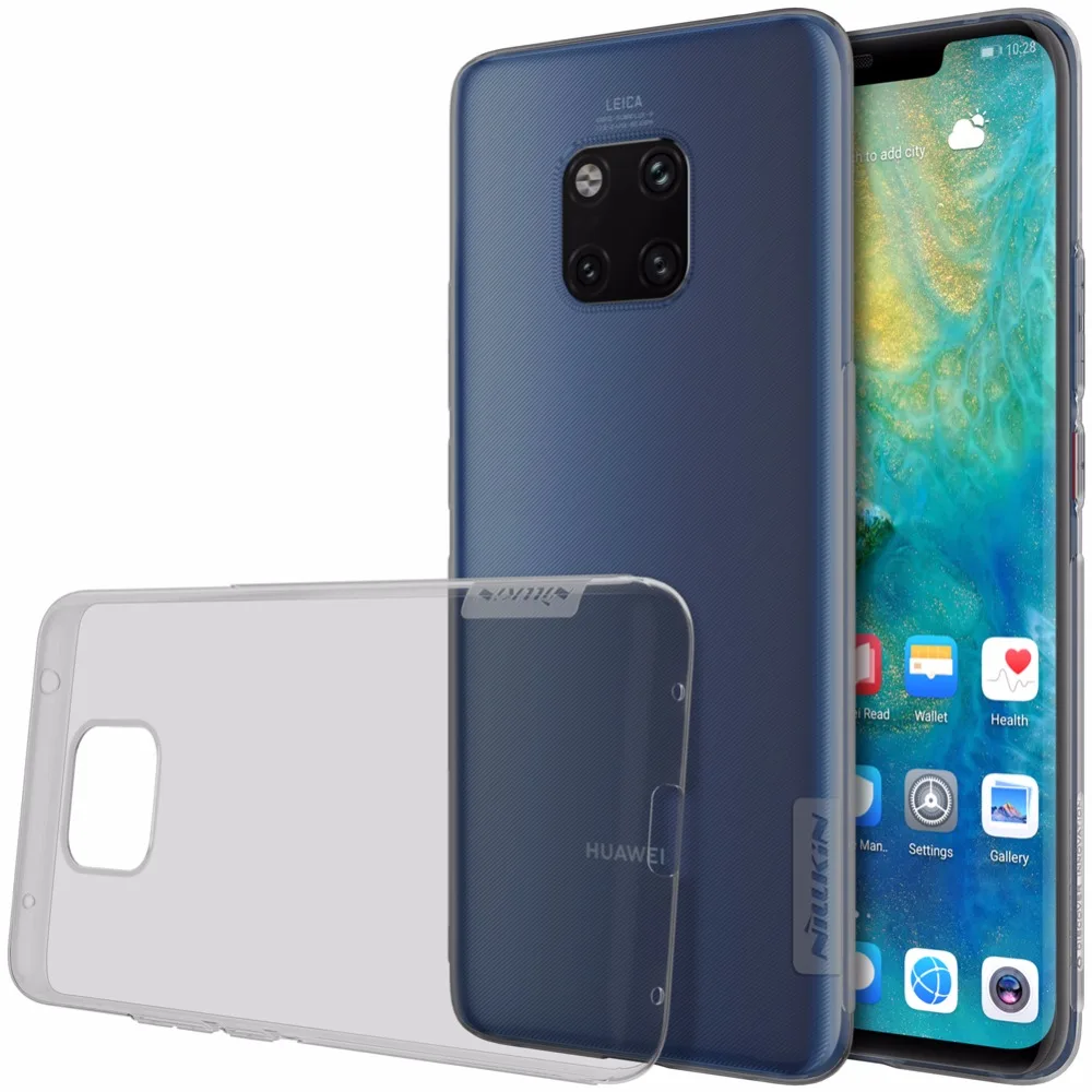 Оригинальный чехол для Huawei mate 20 pro NILLKIN Nature ультратонкий прозрачный силиконовый