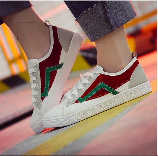 Новинка 2019 года Повседневная обувь в стиле пэчворк с перекрестными ремешками