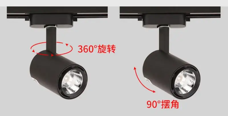 

Hot Sale!!! 12pcs/lot 15W COB LED Track light clothing store LED rail light High Bright DC12V or AC85-265V Free shipping