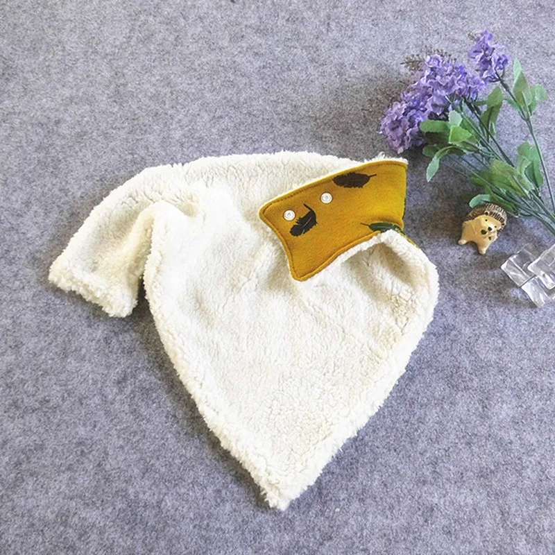 

Hot Toddler Fashion Soft Burp Cloths Infant Baby Thick Warm Scarf Saliva Towel Feeding Bib Winter