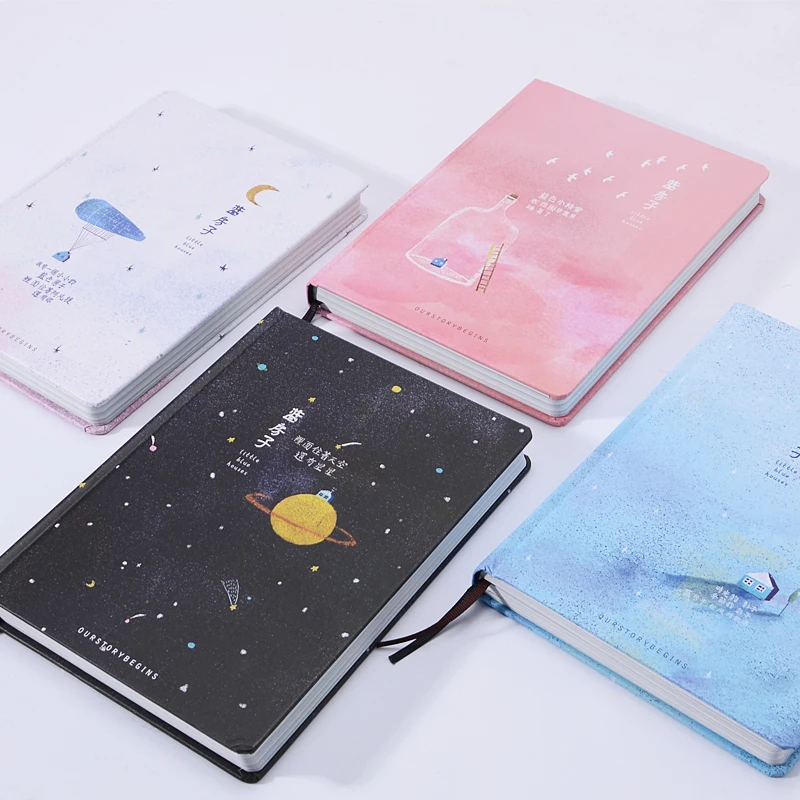 Корейский милый А5 бумажный блокнот цветные страницы каваи в твердом переплете
