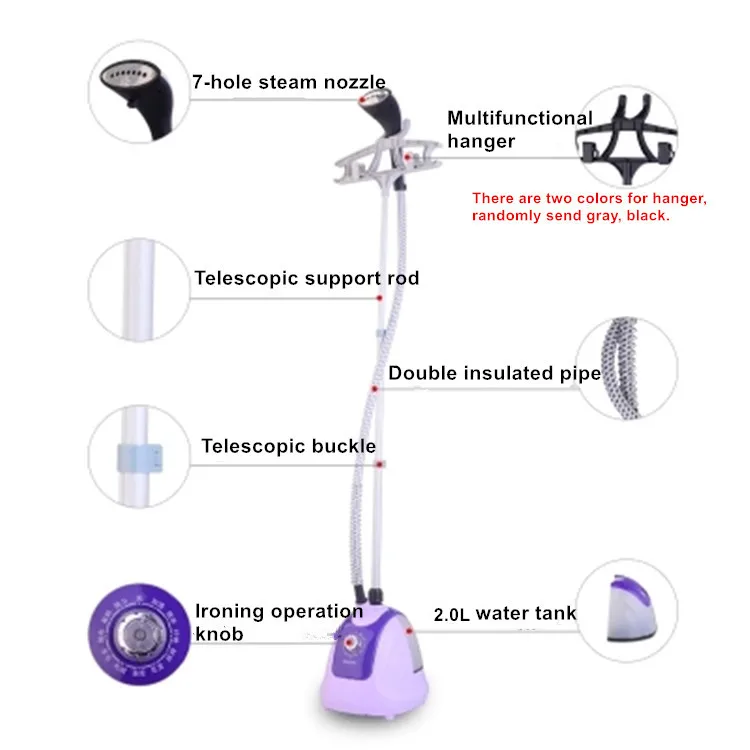 Отпариватель для одежды Регулируемый 11 передач 1800 Вт|steamer iron|vertical ironironing machine |