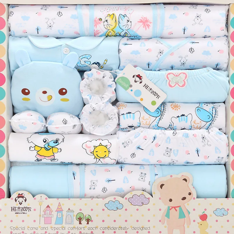 18 предметов, комплект для малышей 0-6 лет, одежда для мальчиков, костюм для младенцев из хлопка, одежда для маленьких девочек, комплекты со штанами, одежда для малышей, шапка, комбинезон, roupa infanti