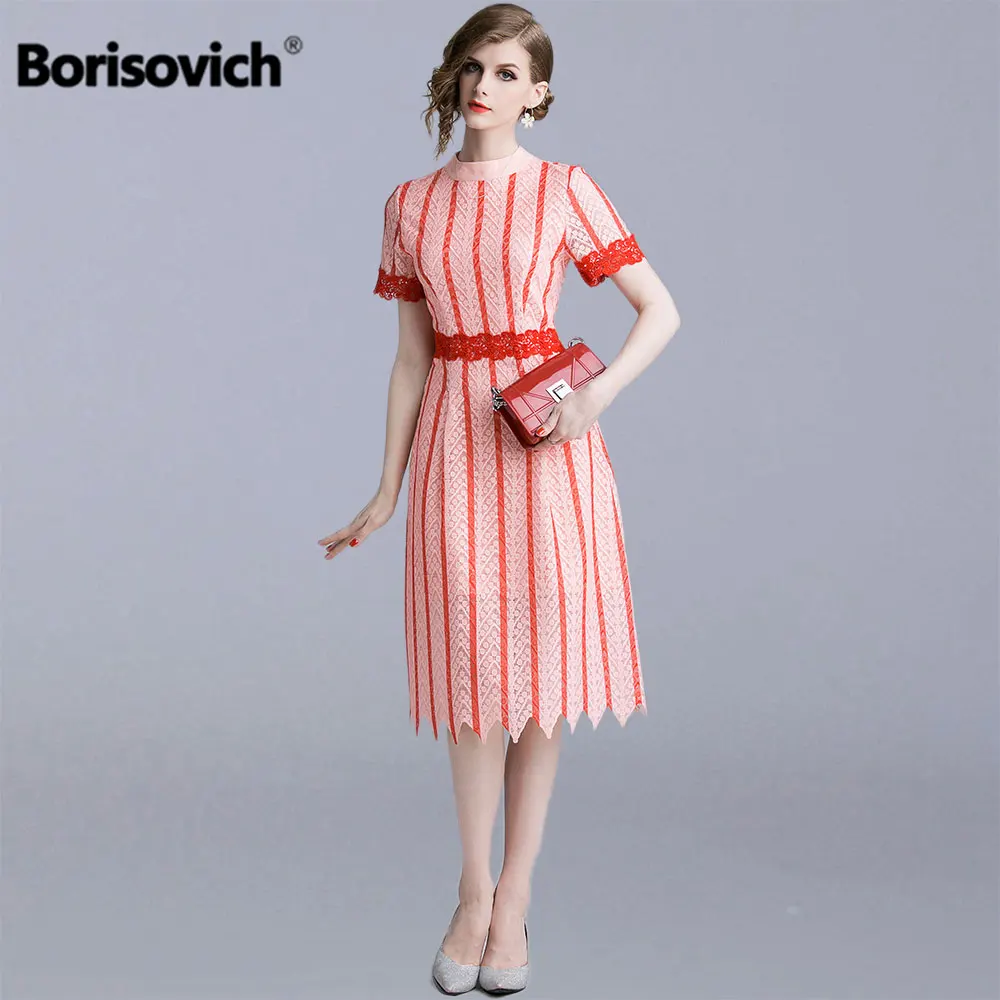 Женское длинное кружевное платье Borisovich элегантное винтажное праздничное в