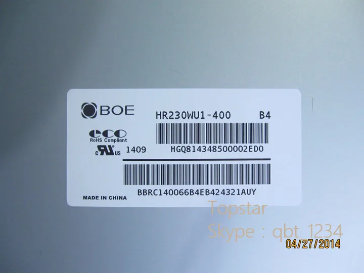 Оригинал + Класс для BOE 23 0 inch HR230WU1 400 IPS 4 WLED ЖК дисплей с дисплеем|lcd panel display|lcd panellcd