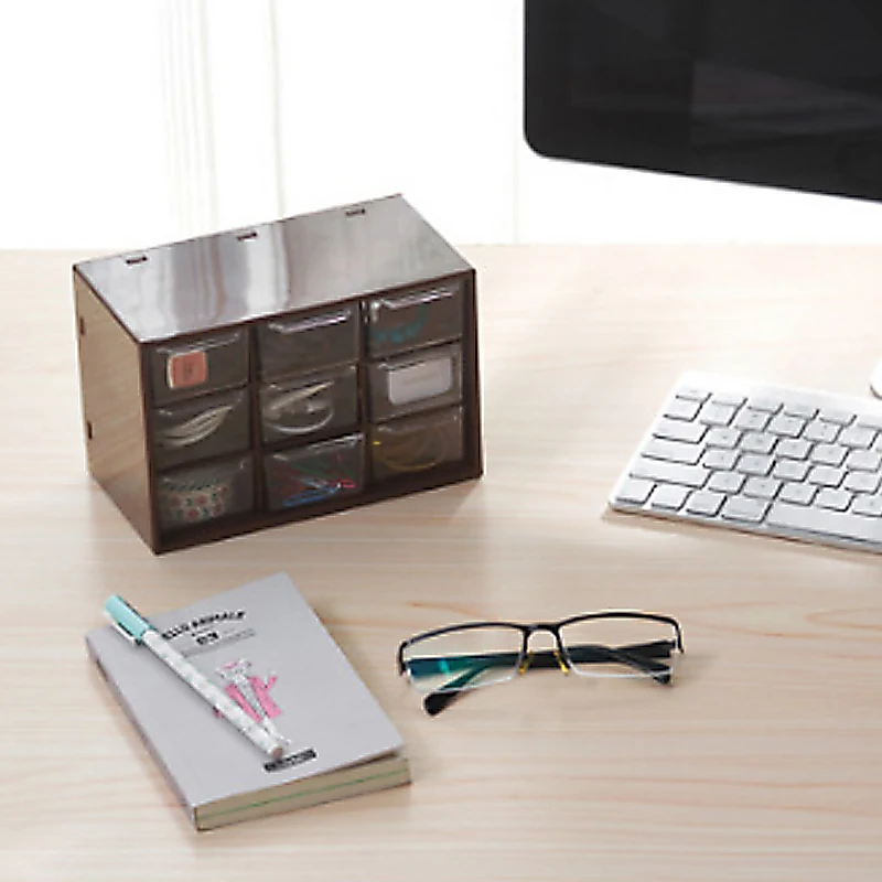 1 шт. 9 ячеек ювелирных изделий пластиковая коробка для хранения мини мусорные