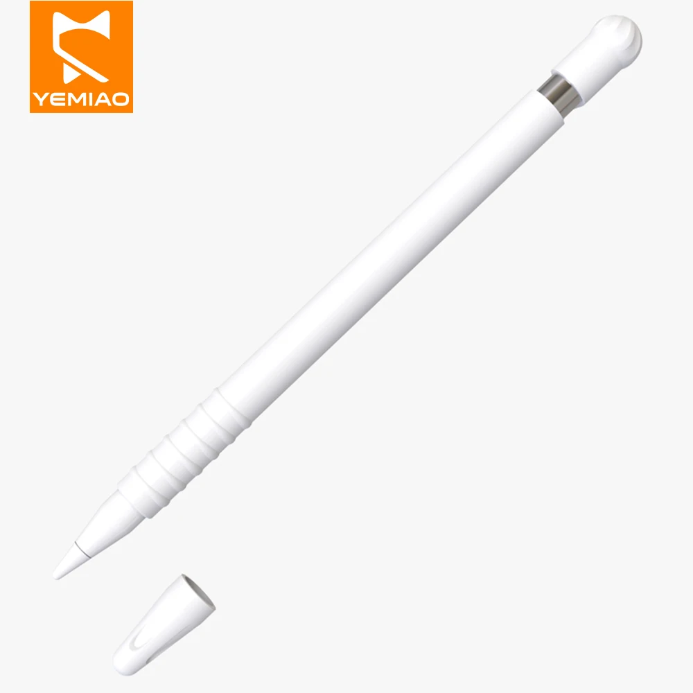 Цветной Мягкий силиконовый чехол совместимый с Apple Pencil 1 планшетом iPad сенсорным