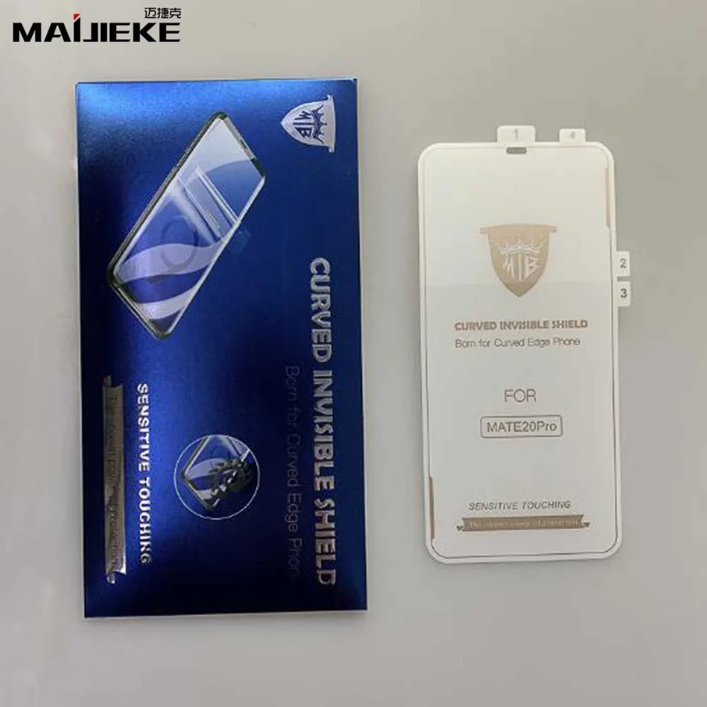 Новый Mate20 pro 0 15 мм полное покрытие изогнутый передний экран Гидрогелевая пленка