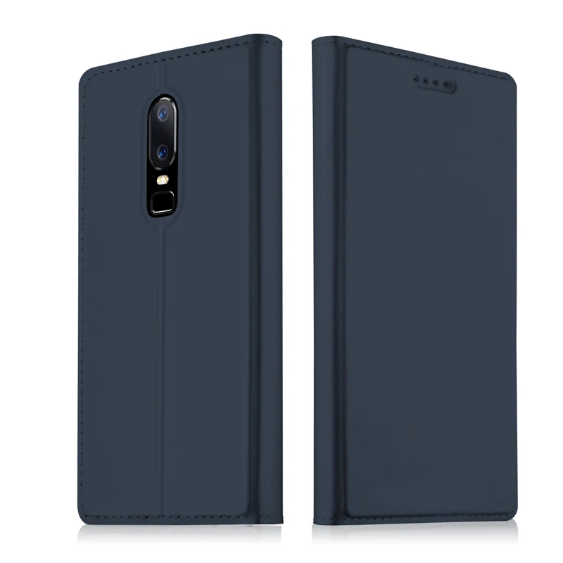 dark blue Oneplus 6 A6000 случае Coque Vpower для One plus 6 чехол бумажник кожаный флип чехол для Oneplus 6 1+ 6 модных стенд держатель крышки - Цвет: dark blue