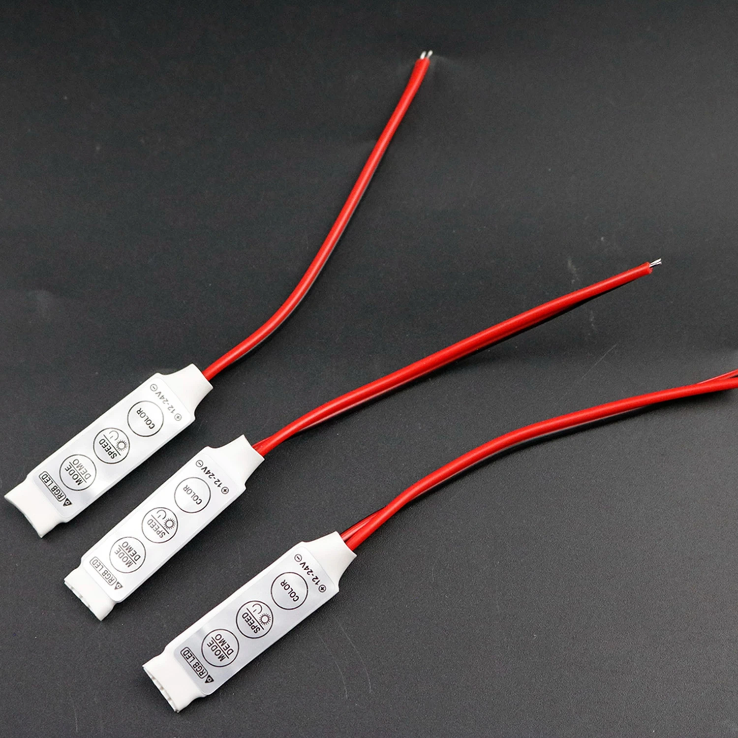 RGB светодиодный контроллер Диммер DC 12 В мини 3Key для SMD 3528 5050 5630 RGB Светодиодная лента DC12V 4Pin Быстрая JQ