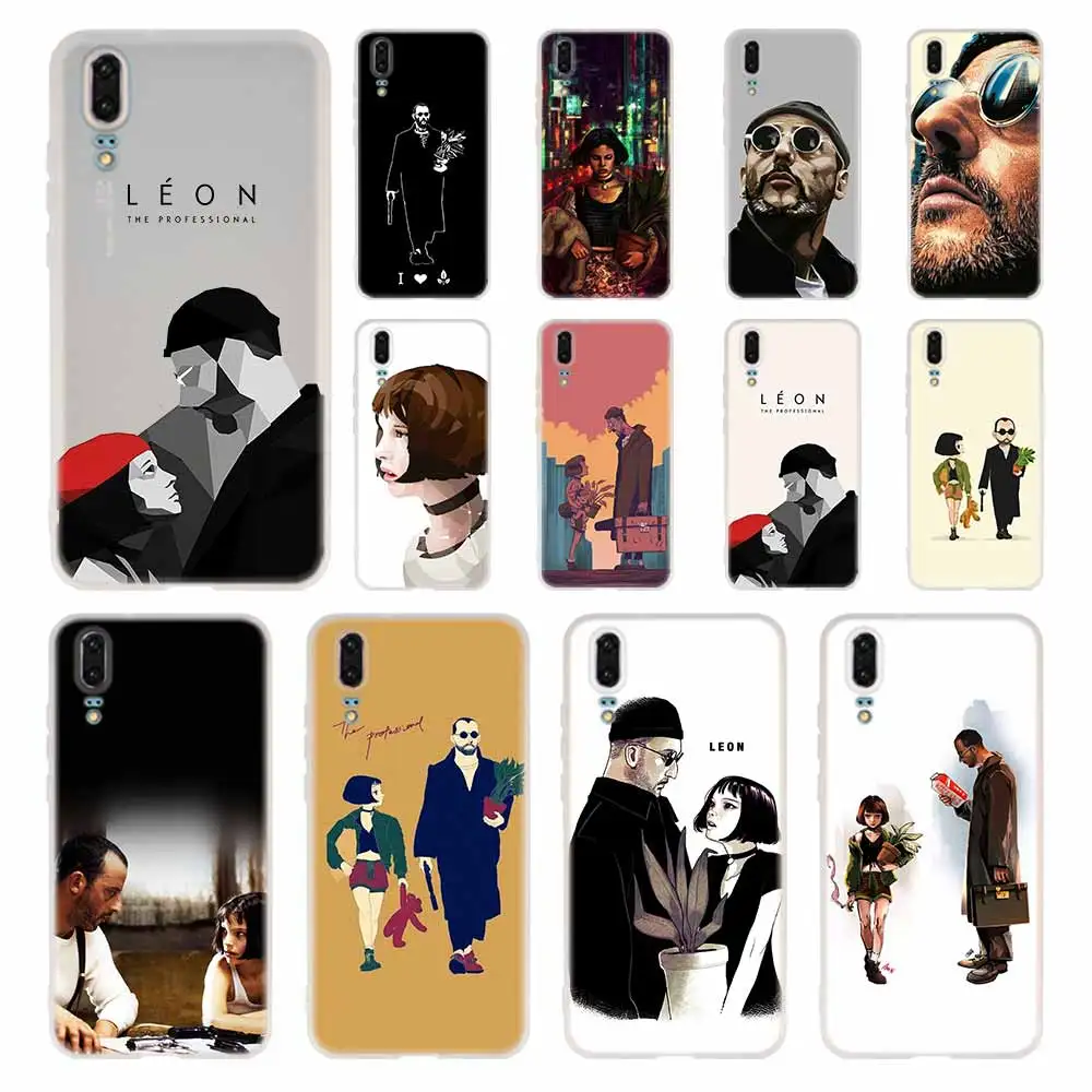 NAYIDA Leon Matilda чехол Натали силиконовый мягкий ТПУ для Huawei P40 P30 P20 Pro P10 P9 P8 Plus Lite 2017