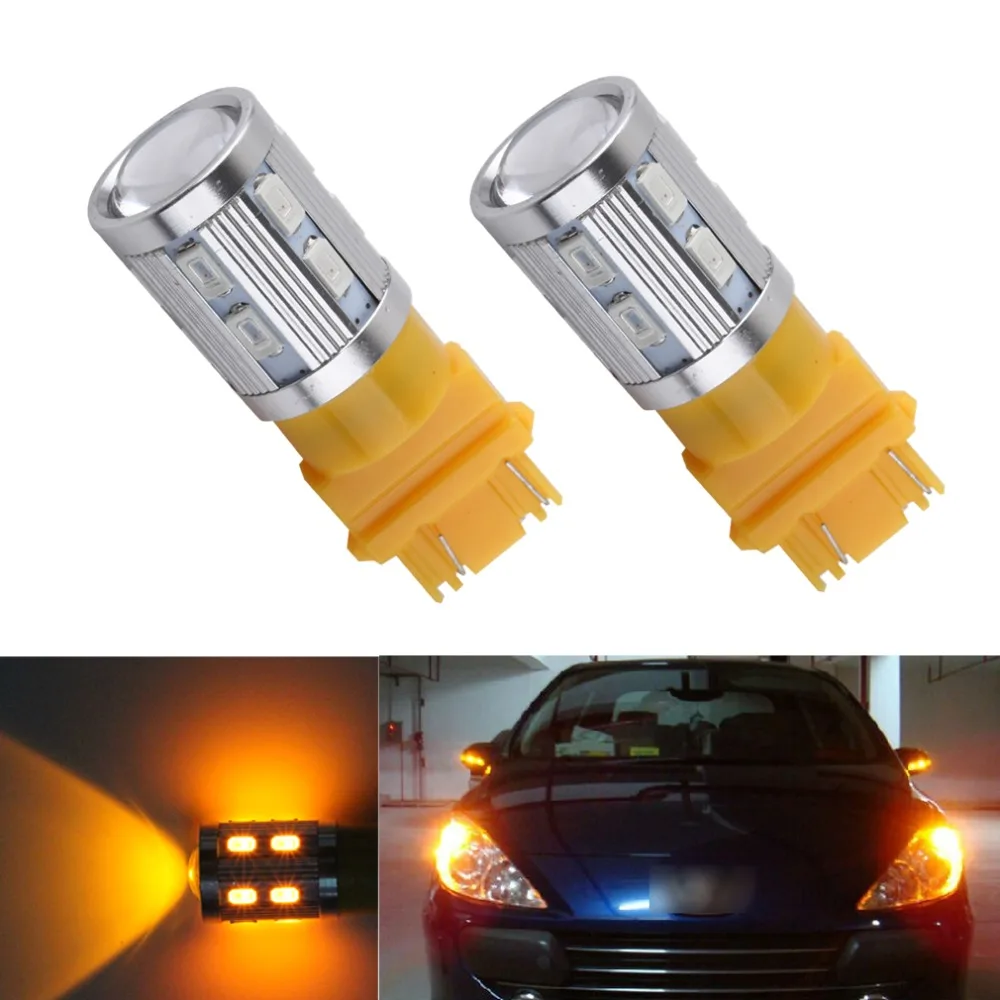 Светодиодный фонарь T25 2 шт. 3157 3156 3057 P27/7 вт светодиодный 12 SMD задний стоп сигнал