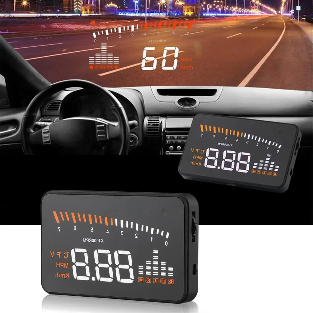 3 дюймовый X5 OBD Автомобильный дисплей на головке авто монитор скорости GPS HUD