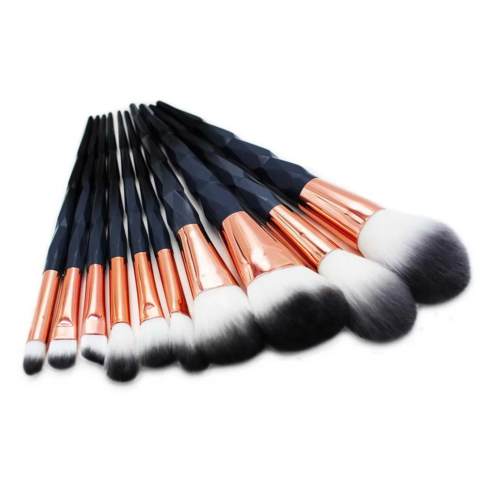 new arrive women fashion professional luxury 10PCS Makeup brush Foundation Eyebrow Eyeliner Blush Cosmetic Concealer Brushes set | Красота и