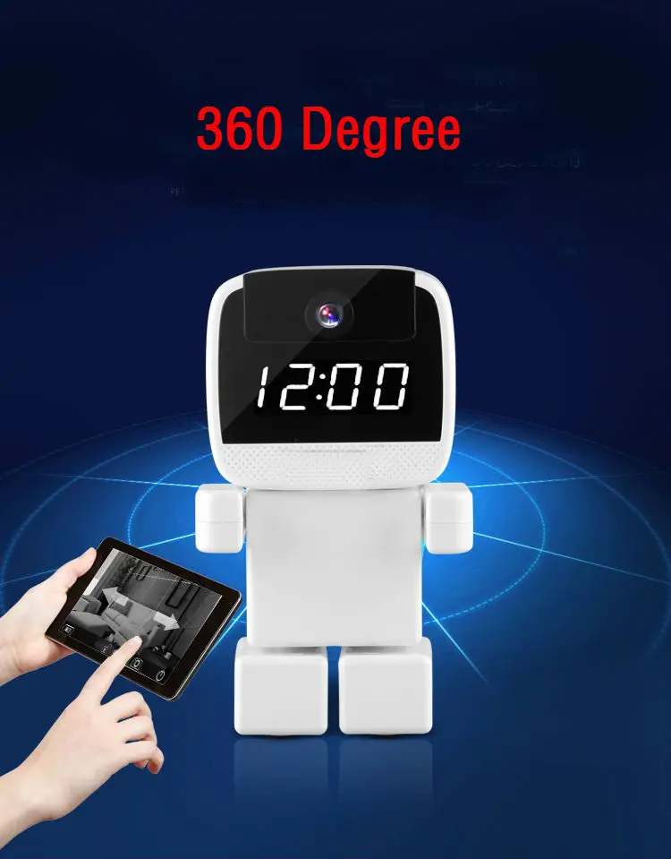 Yobangsecurity 960 P 360 градусов мини робот Wi-Fi Беспроводной P2P сети ip Камера Главная