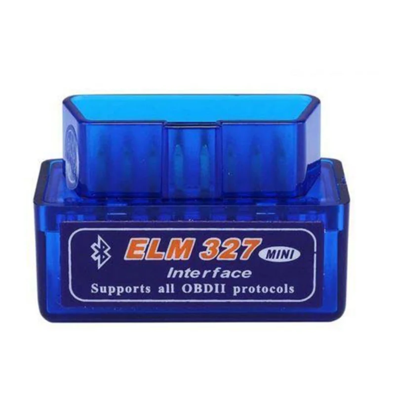 Синий Bluetooth сканер OBD2 V2.1 автомобильный диагностический инструмент ELM 327 Bluetooth для Android для OBDII протокол - Цвет: Синий