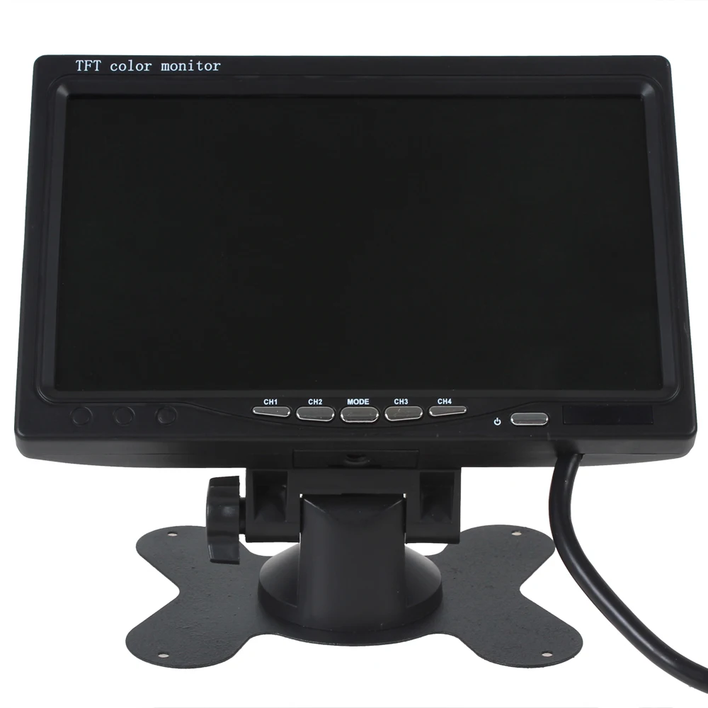 7 дюймов 12 В TFT lcd Автомобильный подголовник монитор для камеры заднего вида/DVD поддержка gps/4 способа видео вход