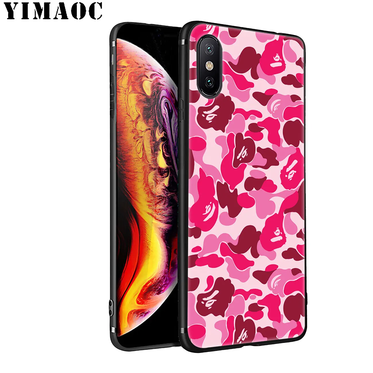 YIMAOC Камуфляжный узор армейский Мягкий силиконовый чехол для iPhone 11 Pro XS Max XR X 6 6S 7 8