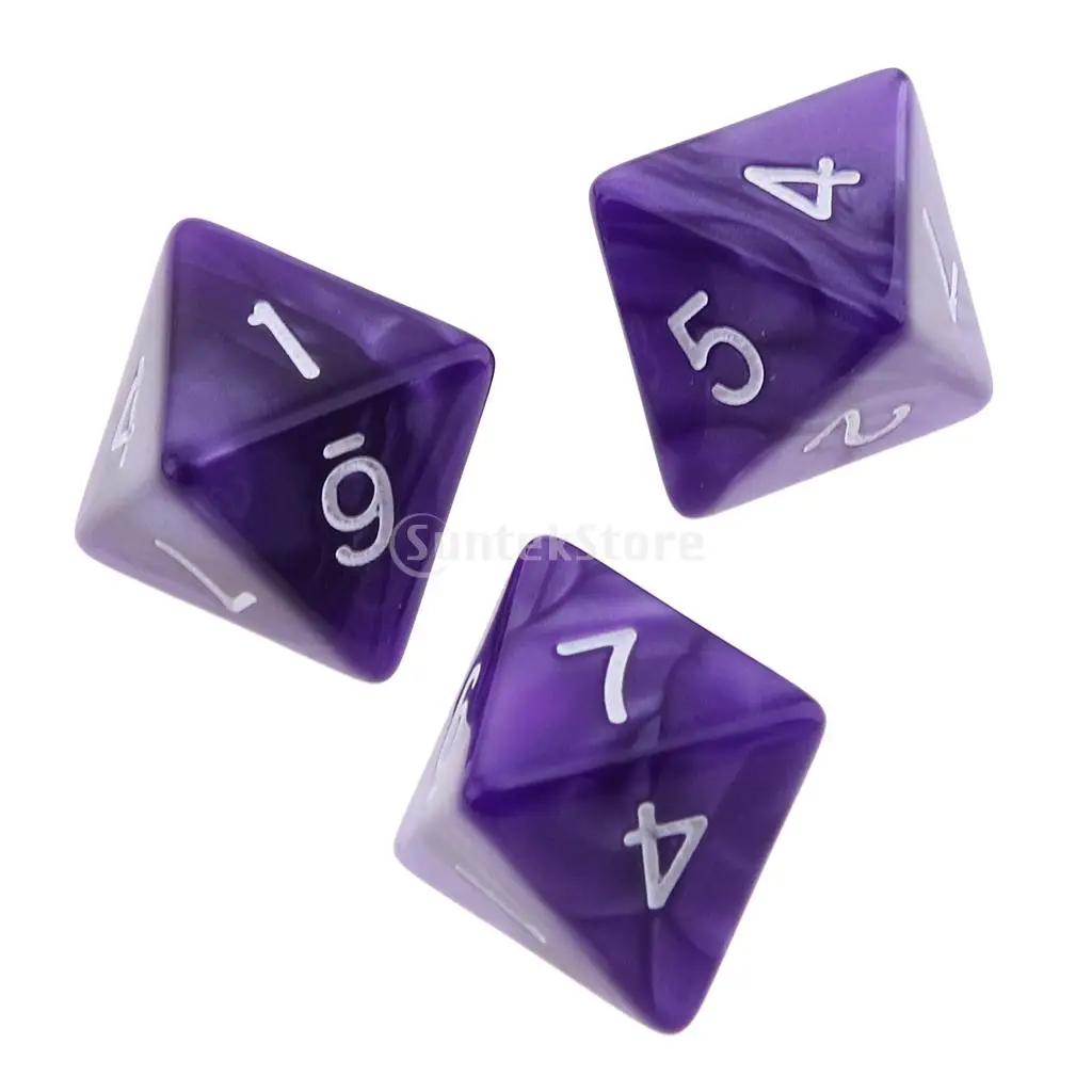 20 штук 8 сторонняя D8 кубики для D &amp Подземелья и Драконы Ролевая Игра игра