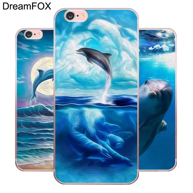 M440 Милый Мягкий ТПУ силиконовый чехол с дельфинами для Apple iPhone 11 Pro XR XS Max 8X7 6 6S Plus 5 5S