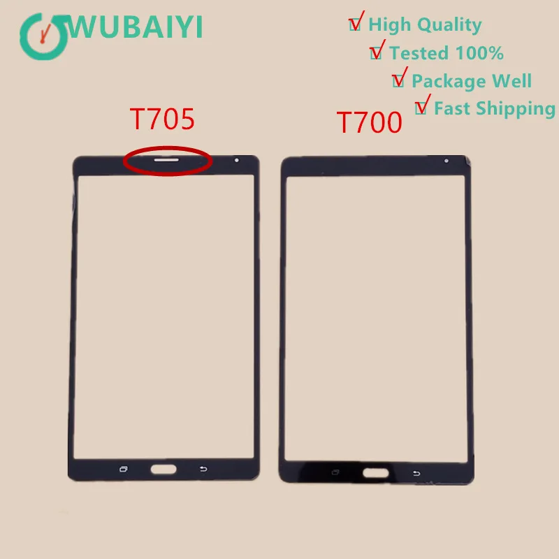 Внешнее стекло WUBAIYI для samsung Galaxy Tab S 8 4 LTE T705 SM T705/T700 T700 Сенсорное белого/коричневого