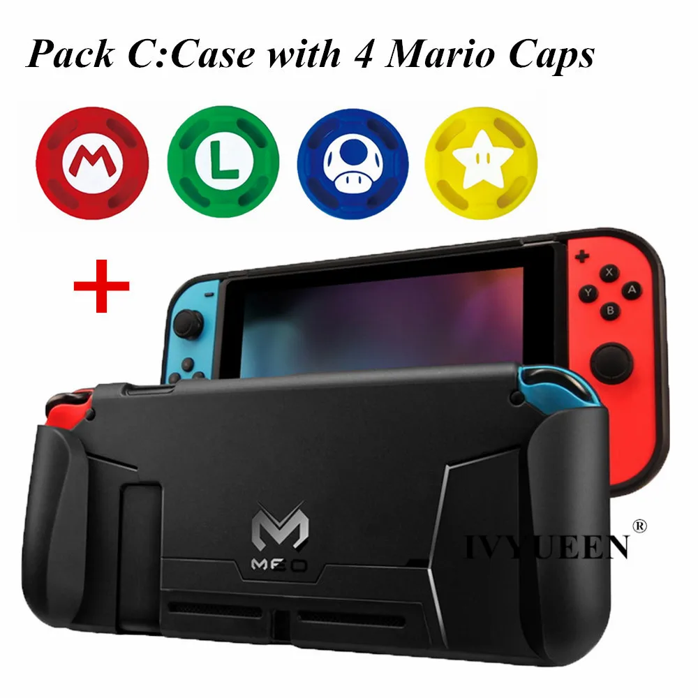 IVYUEEN Мягкий защитный чехол оболочка для shand Switch NS консольное покрытие ручки с амортизацией и защитой от царапин - Цвет: Pack C