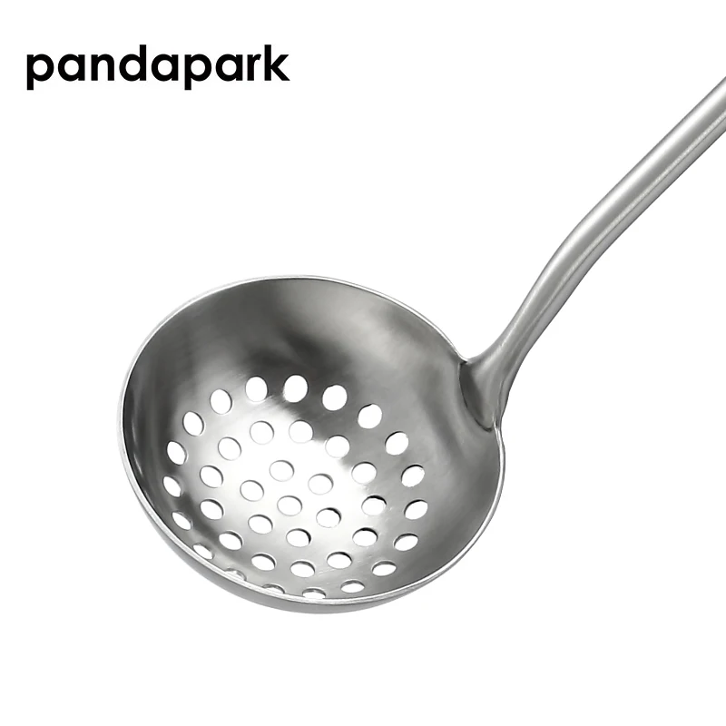 Pandapark 304 Нержавеющая сталь половник дуршлаг Unibody ложки и сита посуда Кухня Laddle
