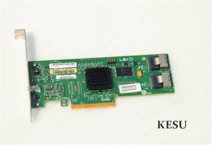 Raid карта для LSI SAS 3081E R LSISAS1068E B3 8 портов HBA jino MiniSAS SFF8087 3 ГБ PCI E X8 Карта