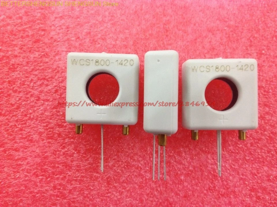 

Linearity of WCS1800 perforated current sensor 60mV/1A