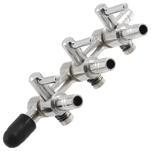 Аквариумный 3 сторонний встраиваемый коллектор Регулируемый рычаг управления