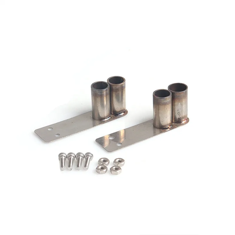 RC Bilateral Single/Double Metal Simulation Tail Exhaust Pipe For 1/10 Crawler Car Traxxas TRX4 AXIAL SCX10 D90 Tamiya CC01 | Игрушки и