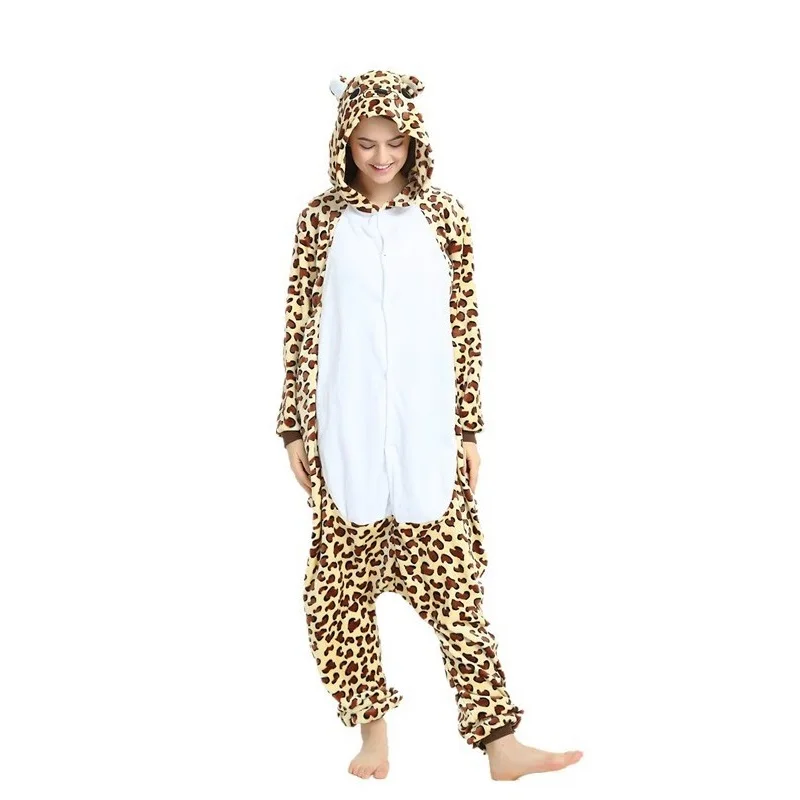 

Winter 2019 Cute Animal Pajamas Sets Cartoon Sleepwear Stitch Pajamas Unicorn Kigurumi Unicornio Women Men Warm Hooded Nightie