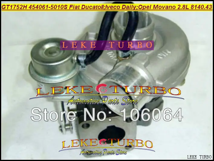 Турбокомпрессор GT1752H 454061 0010 7701044612 711135840 для Fiat Ducato Ивеко ежедневного Movano Renault Master