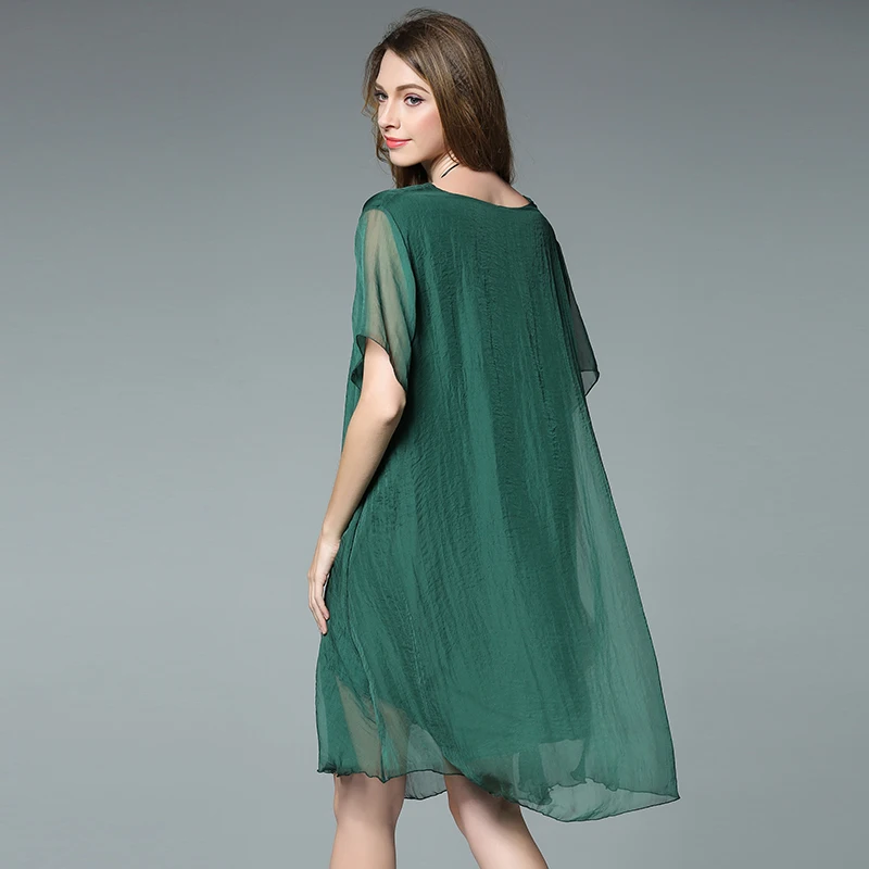Новое поступление 2017 летнее женское Элегантное Шелковое шифоновое платье