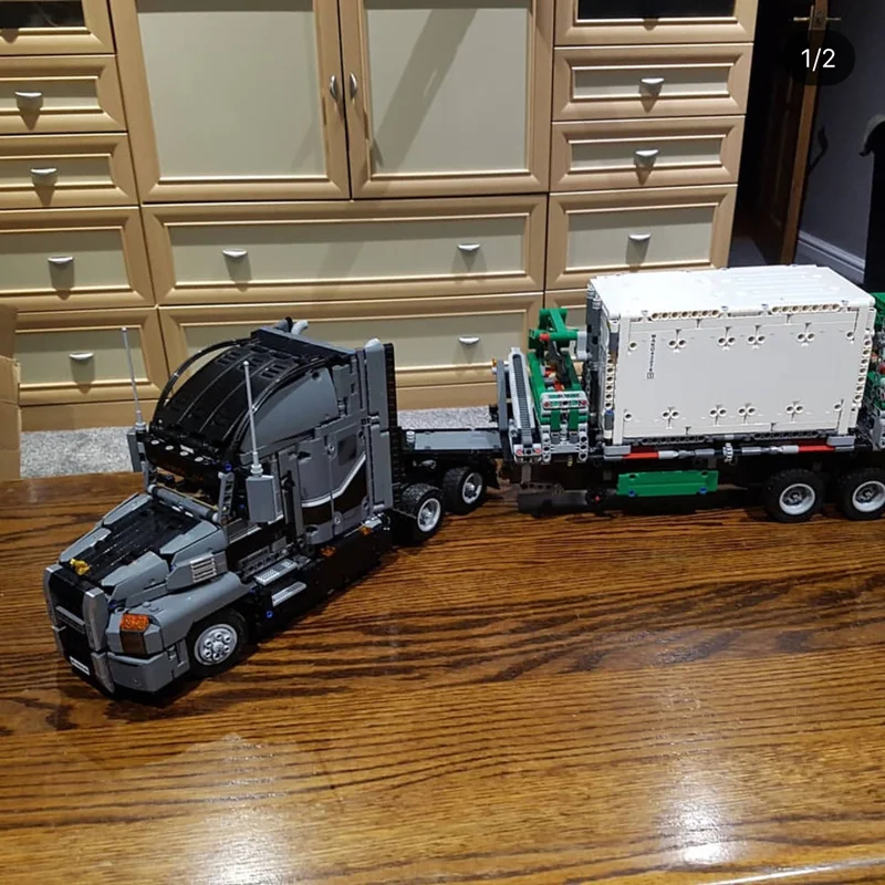 20076, 2906 шт, серия Technic, большие наборы грузовиков Mack, совместимые с 42078 строительными блоками, кирпичи, Развивающие детские игрушки