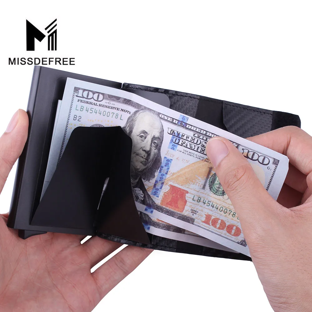 Мини кошелек из искусственной кожи с отделением для кредитных карт и RFID