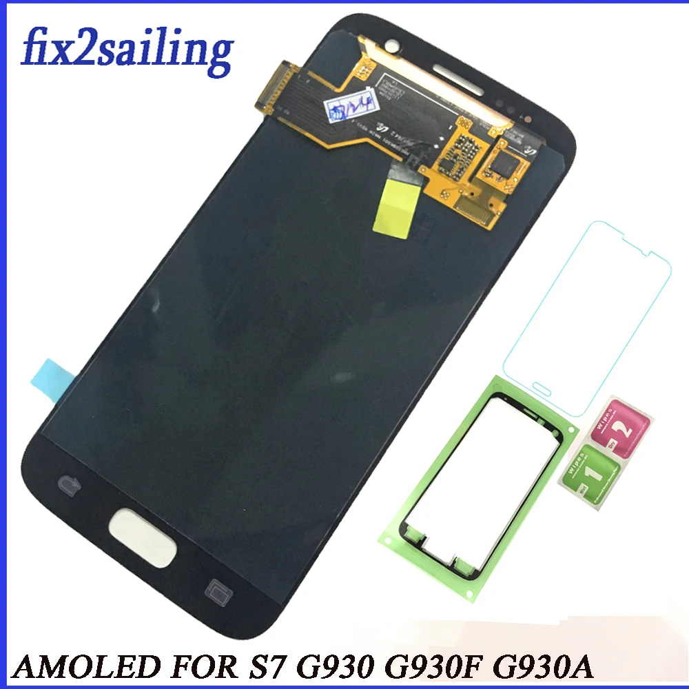 Super AMOLED ЖК дисплей Дисплей для samsung Galaxy S7 G930 G930F G930A G930V G930P Экран Замена Планшета