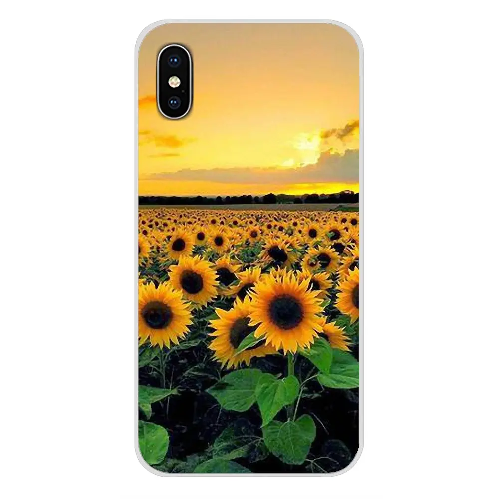 Мягкий чехол с красивыми желтыми цветами и подсолнухом для Xiaomi Redmi Note 6A MI8 Pro S2 A2 Lite