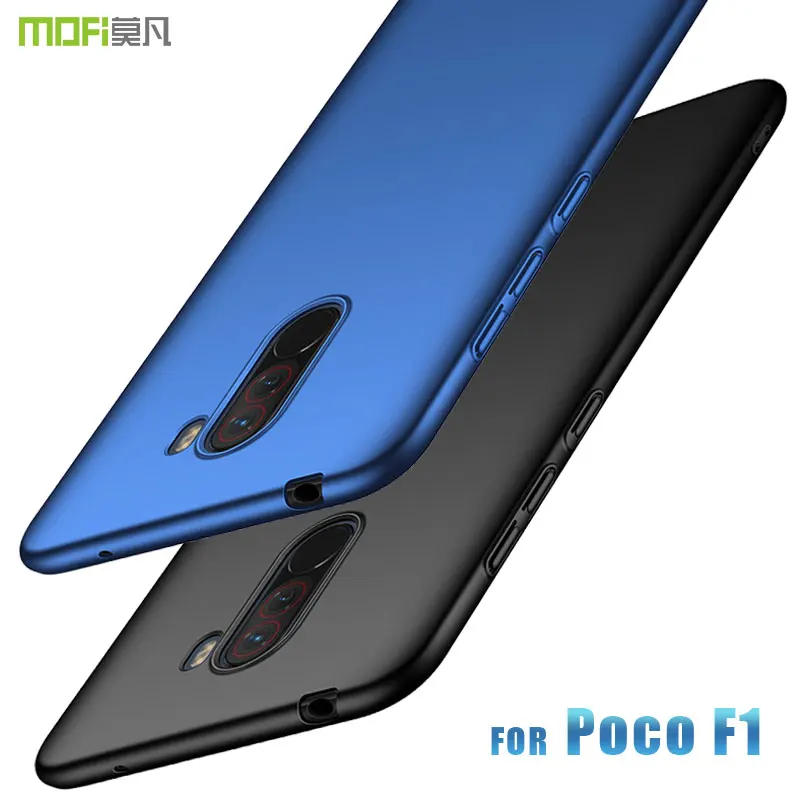 Pocophone F1 чехол MOFI для xiaomi Pocophone F1 Global тканевый кожаный чехол-накладка Poco F1 Полный чехол матовый чехол 6,18'