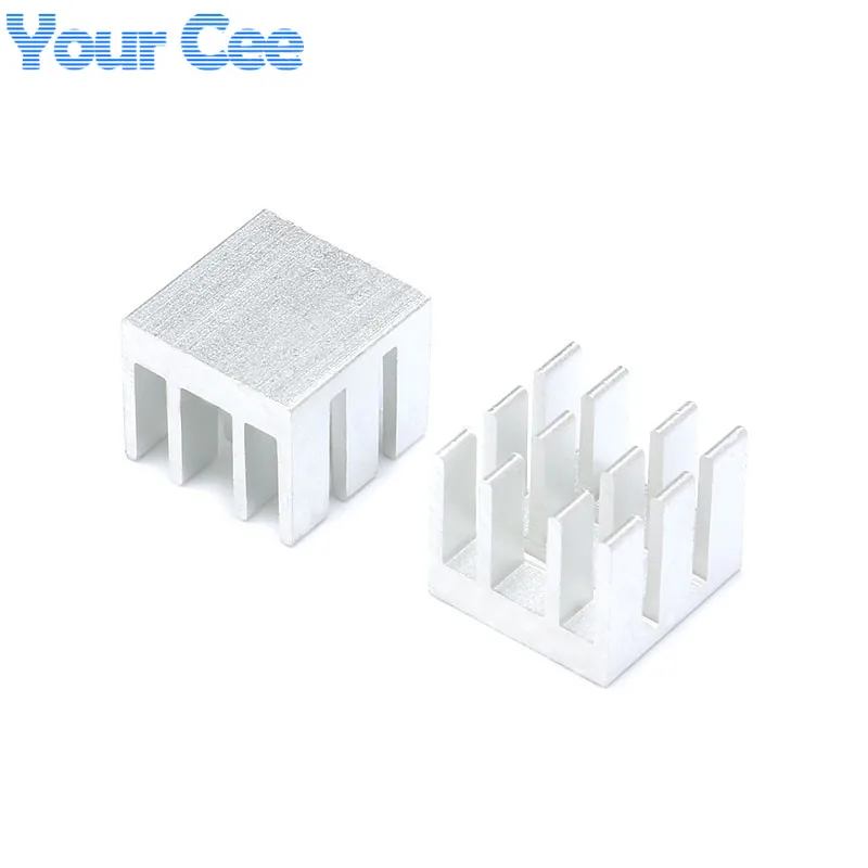 Радиатор охлаждения 10 шт. алюминиевый радиатор для микросхем IC LED 13*13*11 мм