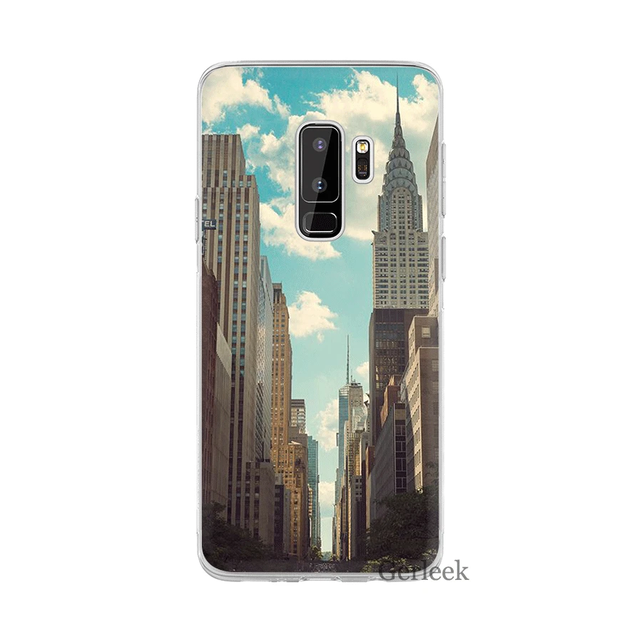 Чехол Desxz New York Landscape для Samsung Galaxy S3 S4 S5 S6 S7 Edge S8 S9 S10 Plus S10e | Мобильные телефоны и