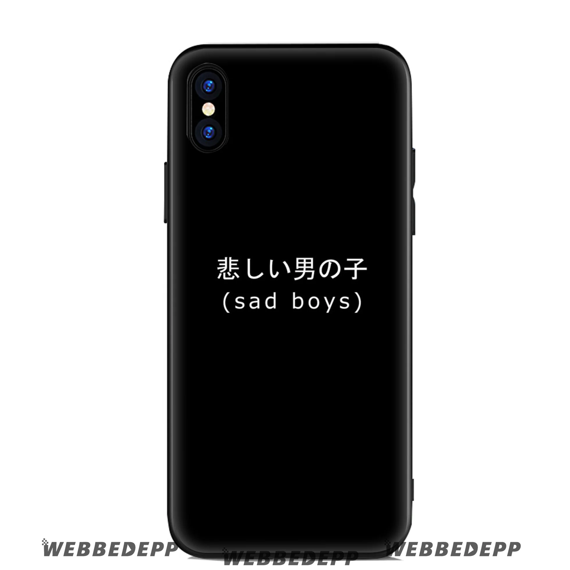WEBBEDEPP Sad Boy Frog Meme Soft Silicone Case for Apple iPhone 11 Pro Xr Xs Max X or 10 8 7 6 6S Plus 5 5S SE TPU |