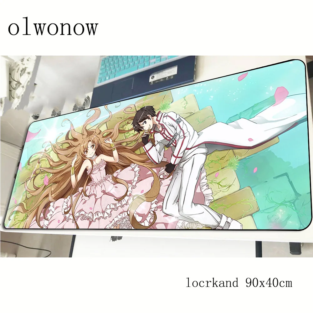 Коврик для мыши Sword Art Online игровой компьютерный коврик 900x400x3 мм на день рождения