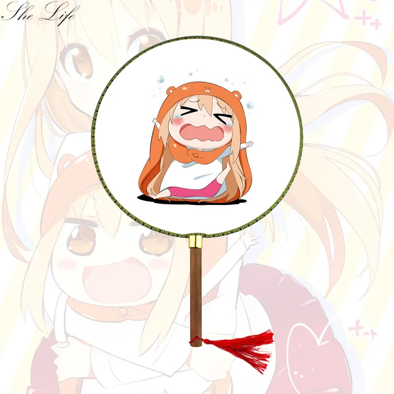 Nime Himouto Umaru chan Умару дома реквизит круглый ручной работы вентиляторы коллекция