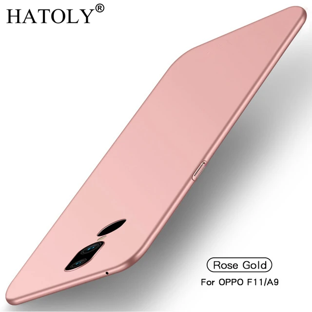 Гладкий чехол для OPPO F11 ультратонкий жесткий защитный из ПК Ax9 бесплатная