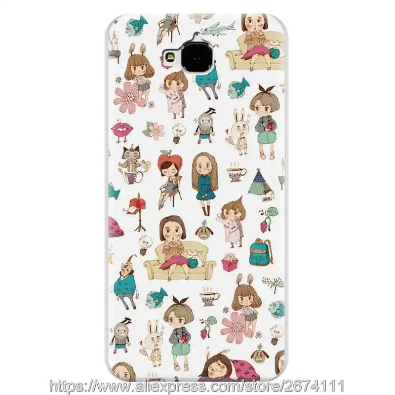Мультфильм силиконовых силиконовый чехол для Huawei Y5 (2017) Fundas кожи телефон Защитный