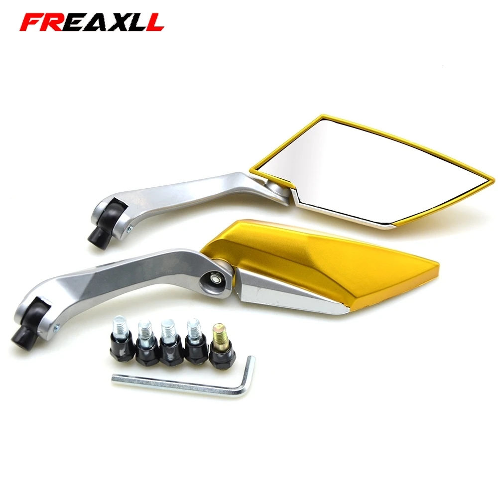 Gold Для Yamaha T MAX TMAX 530 500 TMAX530 BWS TTR WR XMAX 125 250 300 400 R6 аксессуары для мотоциклов боковые зеркала заднего вида - Цвет: Gold