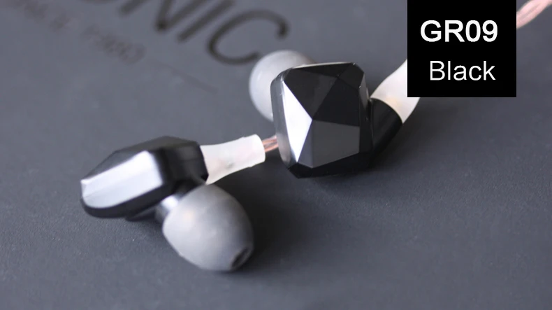 Vsonic GR09 HIFI Динамический керамический шумоизоляционный наушник с MMCX Сменный кабель для удаления